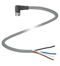 Pepperl&plus;Fuchs M8 Cordset; Female Right Angle; 4-Pin; 4-Wire; 2m PVC Cable